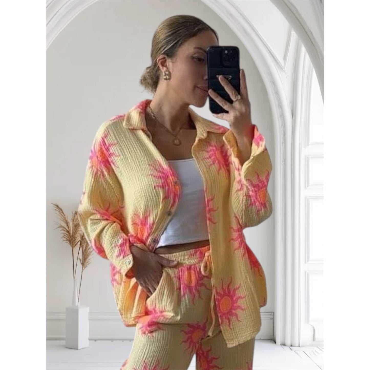 Musselin Hemd „Sun“