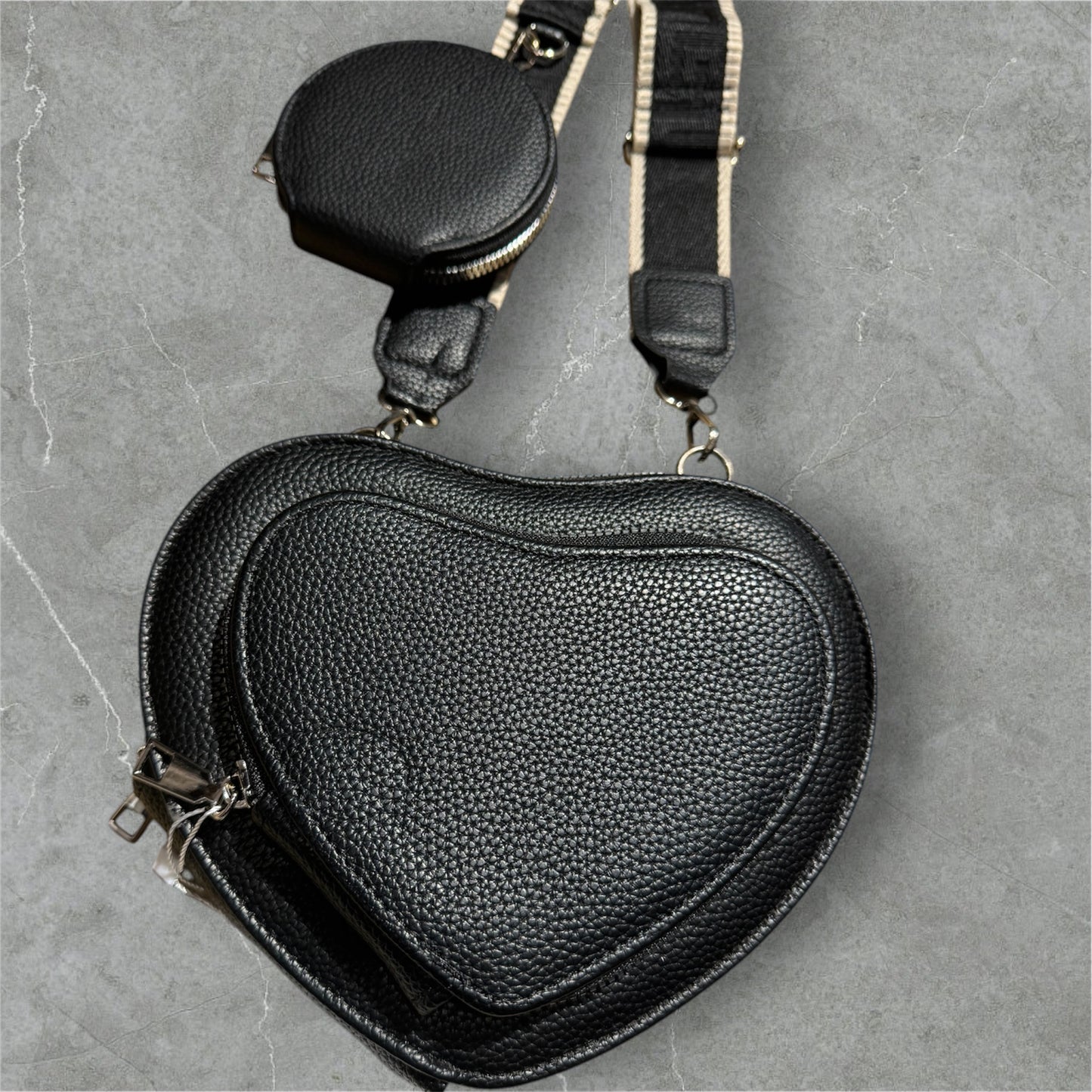 Umhängetasche + Poket Tasche „Heart“
