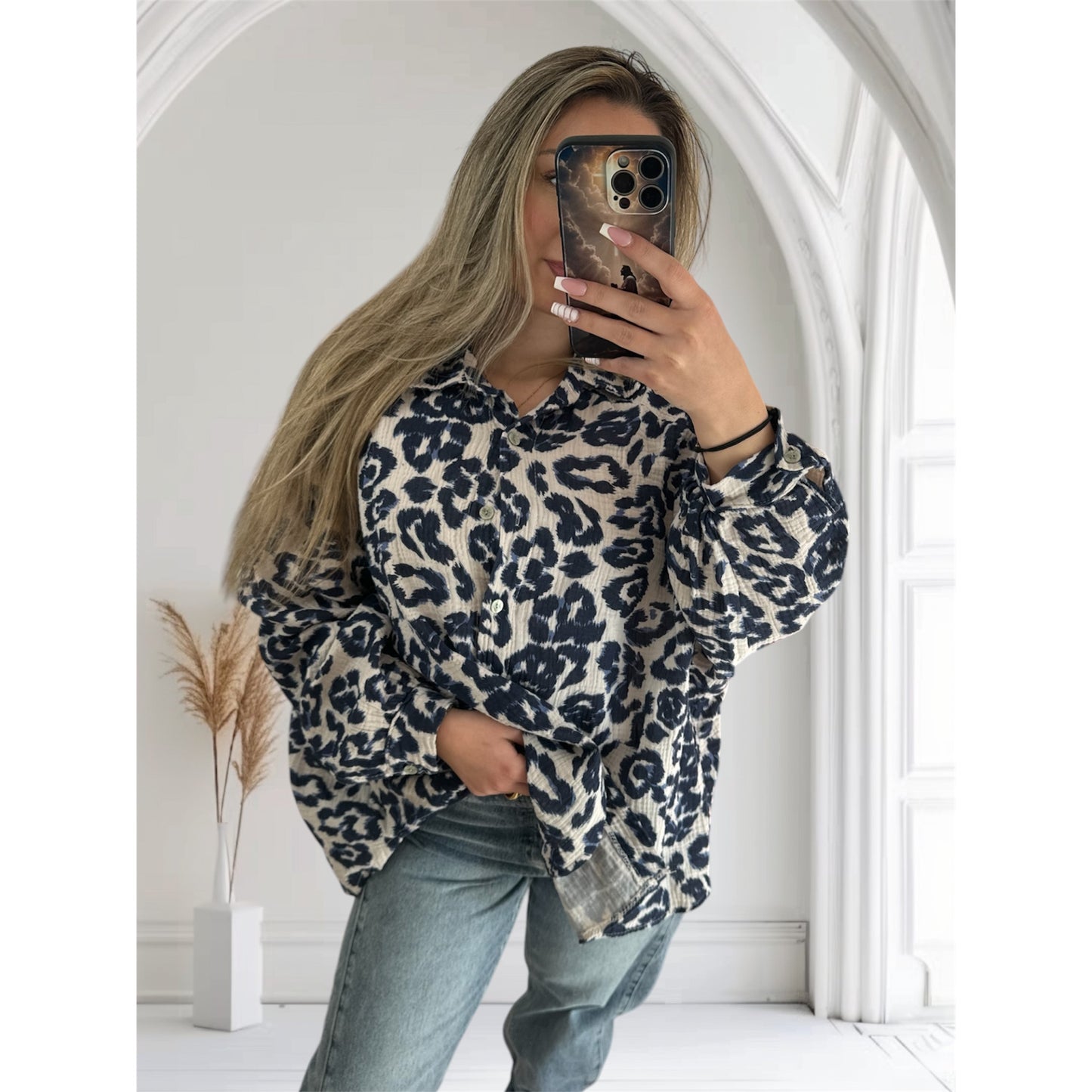 Oversize Musselin Bluse „Louisa“