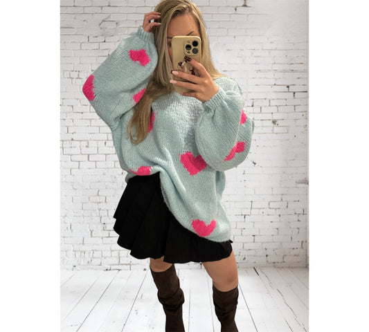 Oversize Pulli „Paulina Heart“