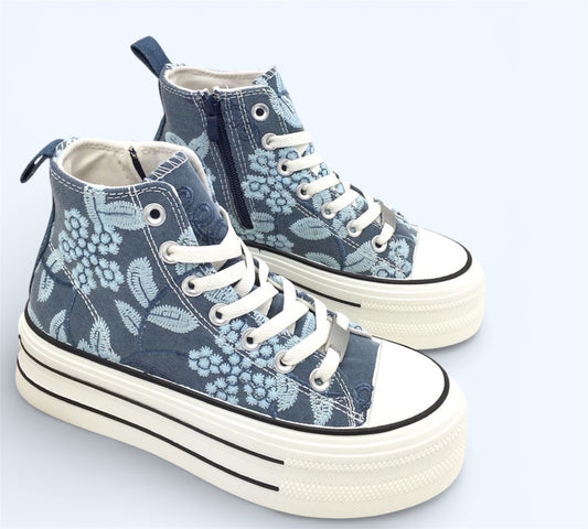 Sneaker „Blue Flower“