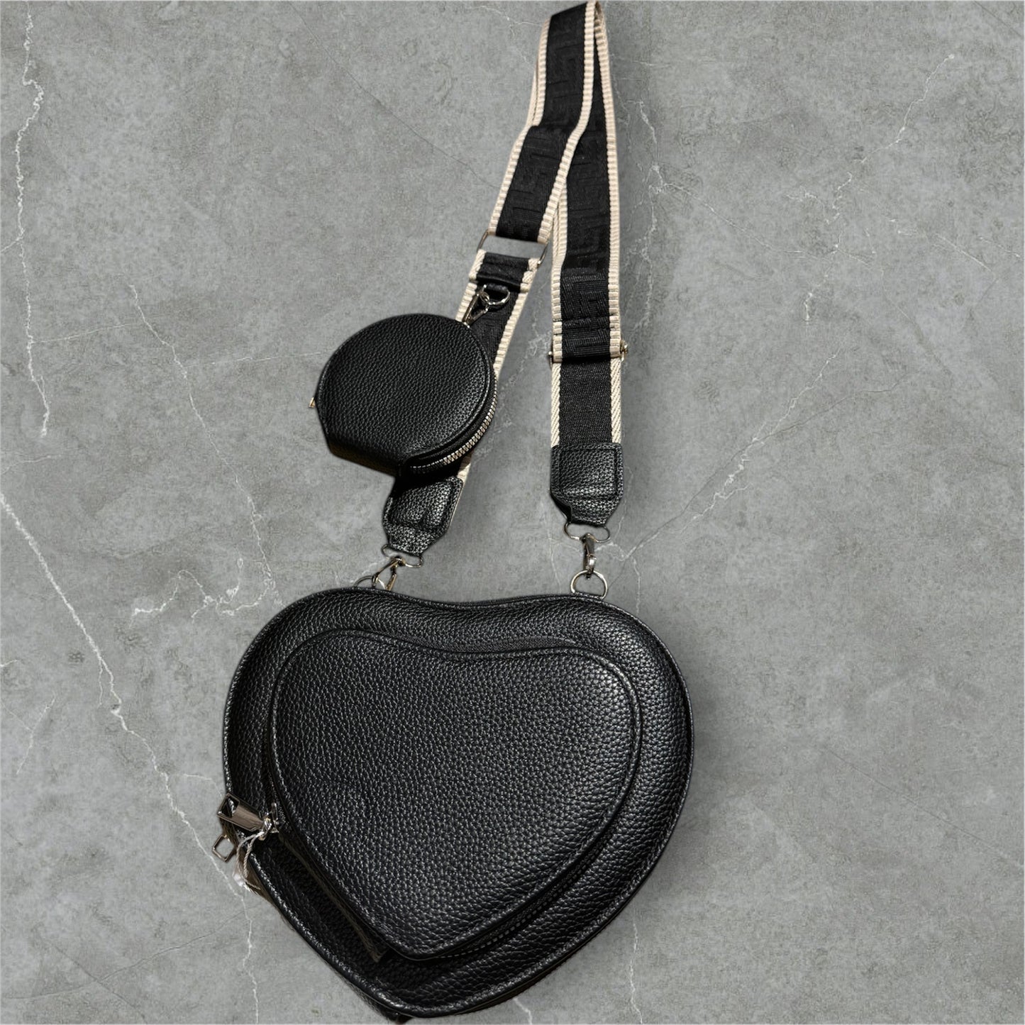 Umhängetasche + Poket Tasche „Heart“