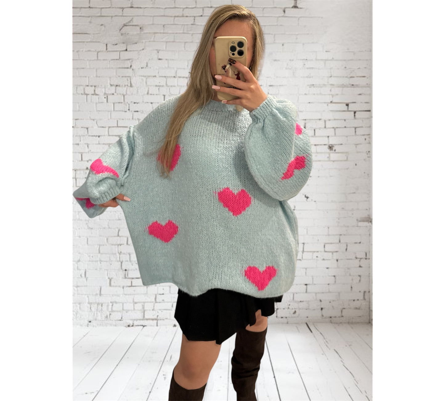 Oversize Pulli „Paulina Heart“