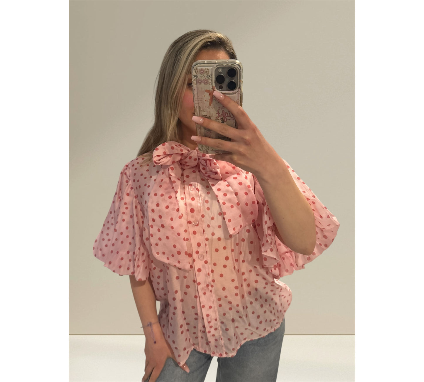 Leicht transparente Bluse „Ella“