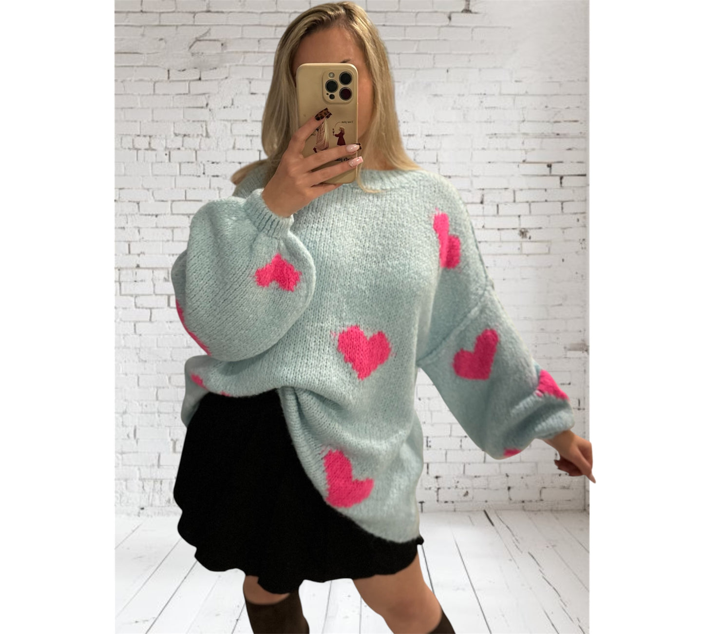 Oversize Pulli „Paulina Heart“