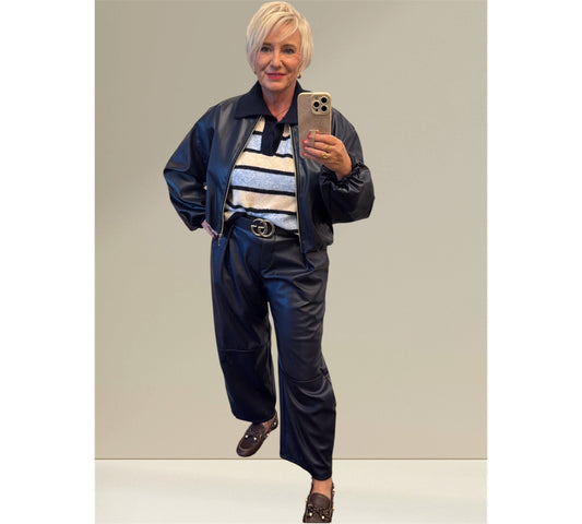 Lederimitat Hose „Denise“