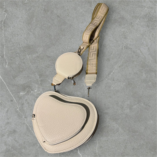 Umhängetasche + Poket Tasche „Heart“