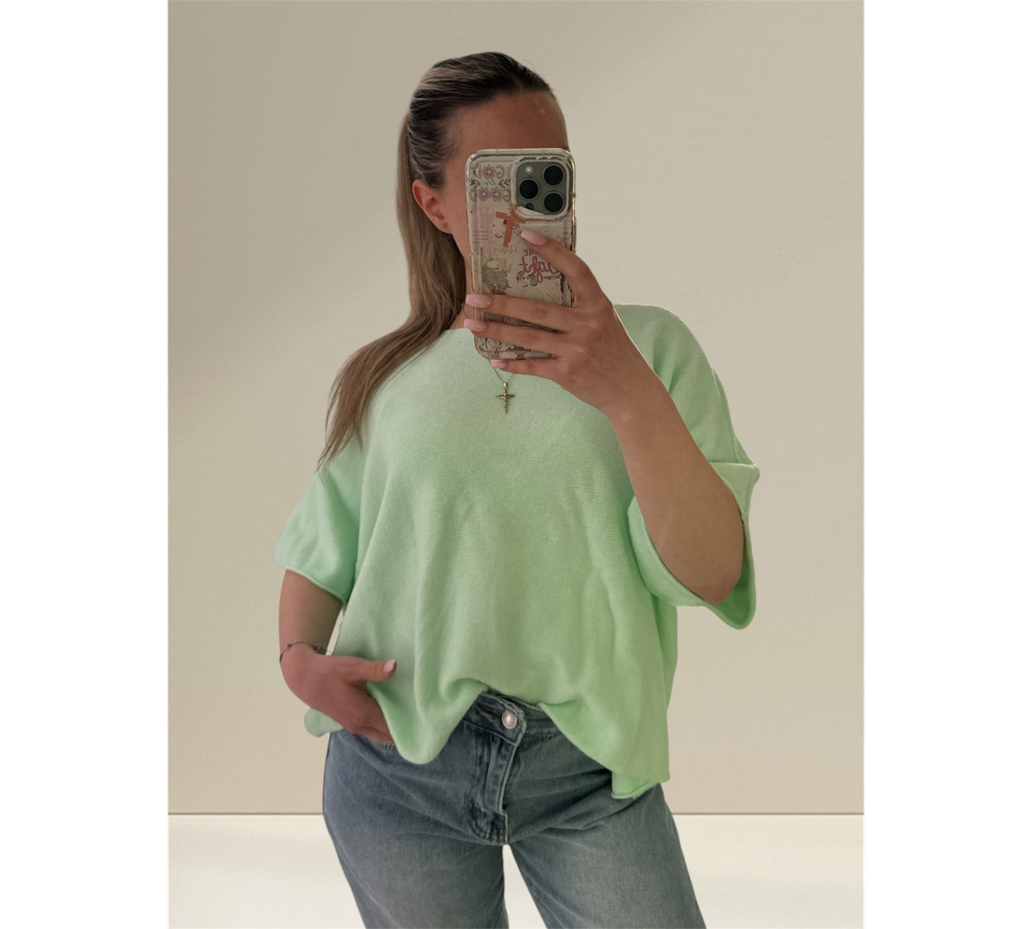 Feinstrick Kurzarm Pulli „Leonie“