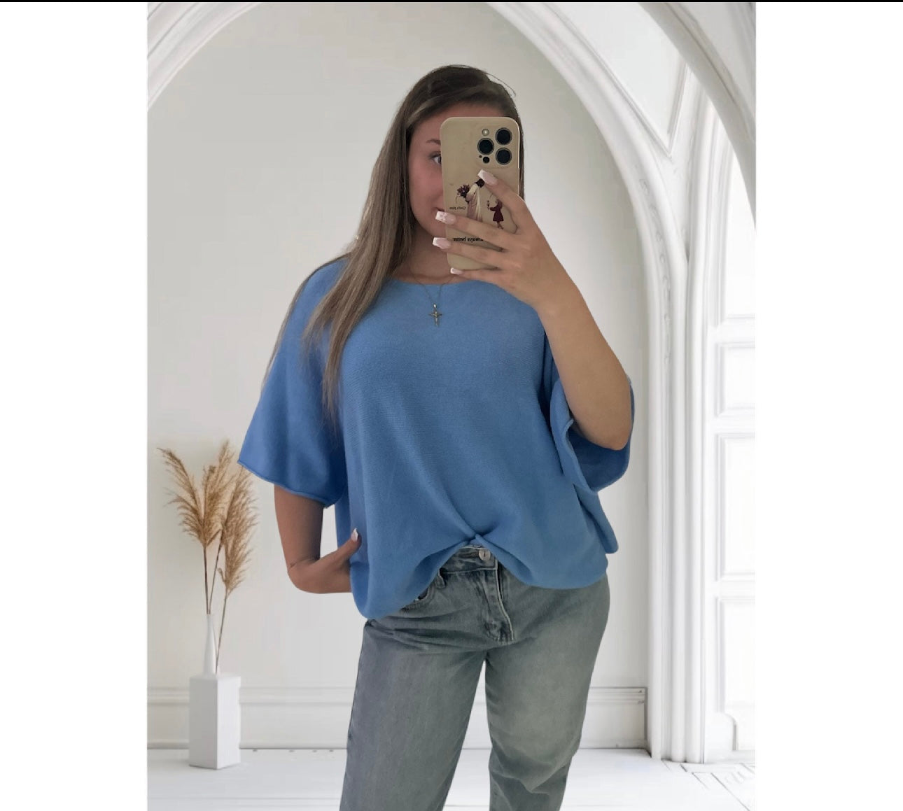 Feinstrick Kurzarm Pulli „Leonie“