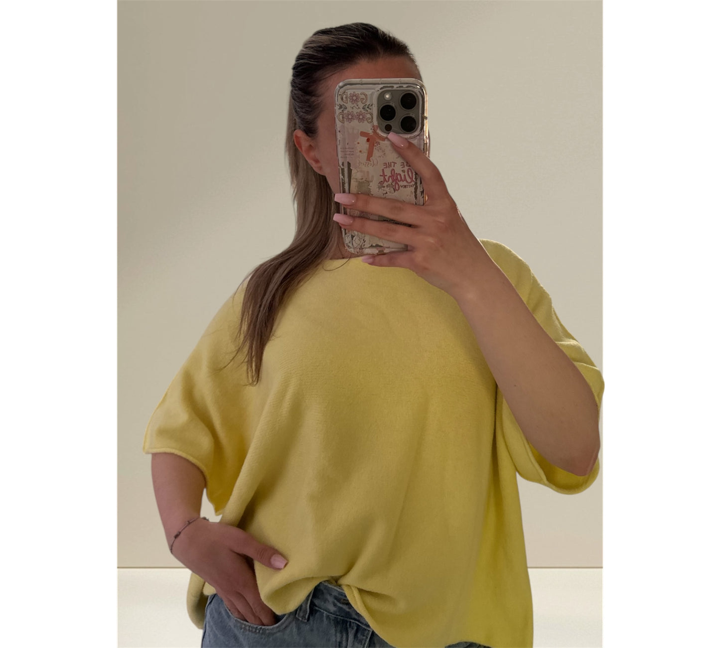Feinstrick Kurzarm Pulli „Leonie“