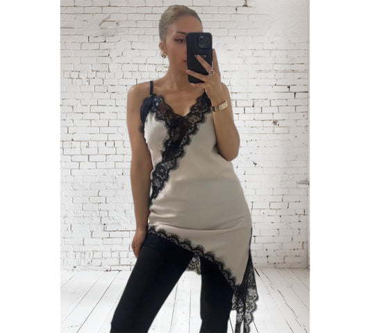 Long Top aus Spitze „Milla“