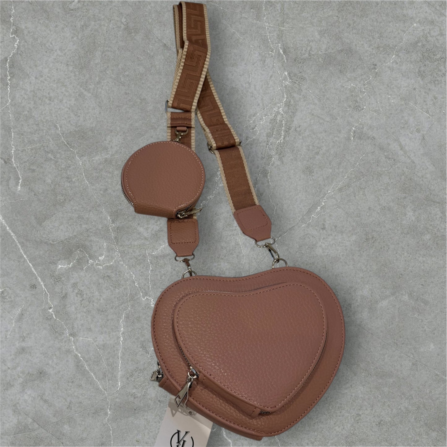 Umhängetasche + Poket Tasche „Heart“