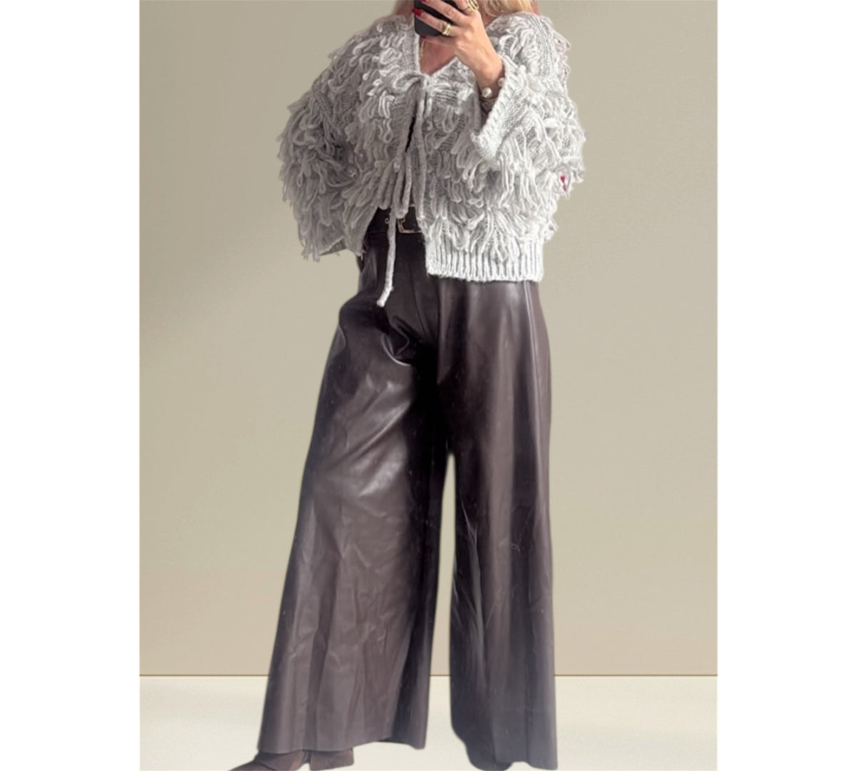 Lederimitat Hose „Hannah“