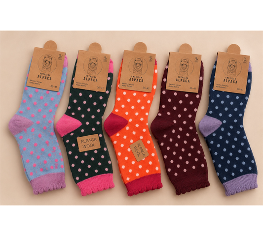 Alpaka Socken „Pünktchen“