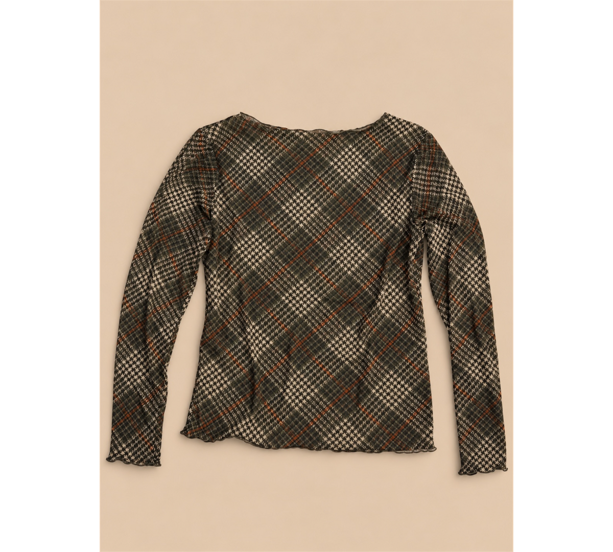 Kariertes Unterziehshirt