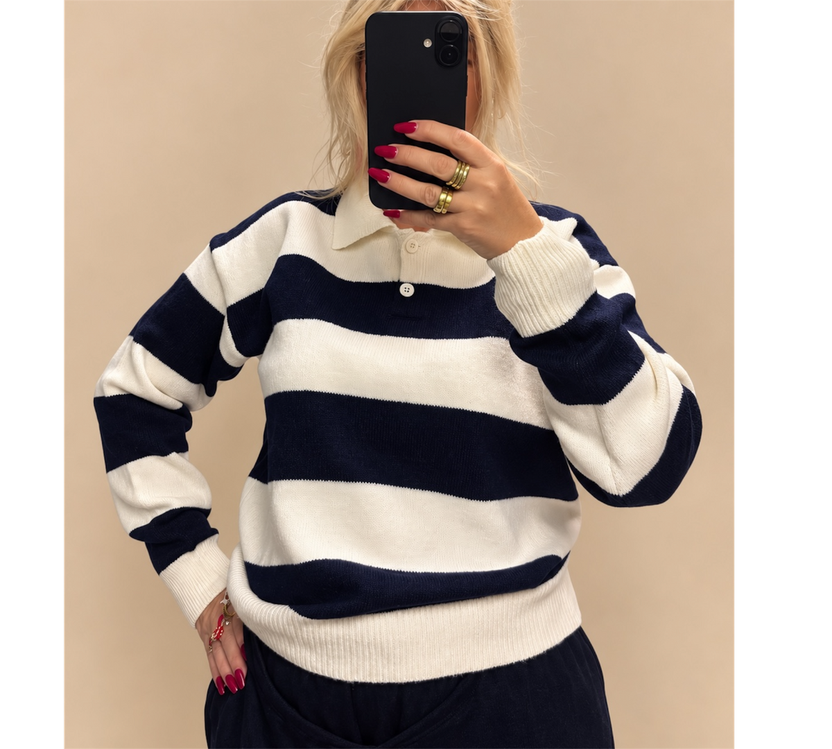 Streifen Pullover „Evelyn“