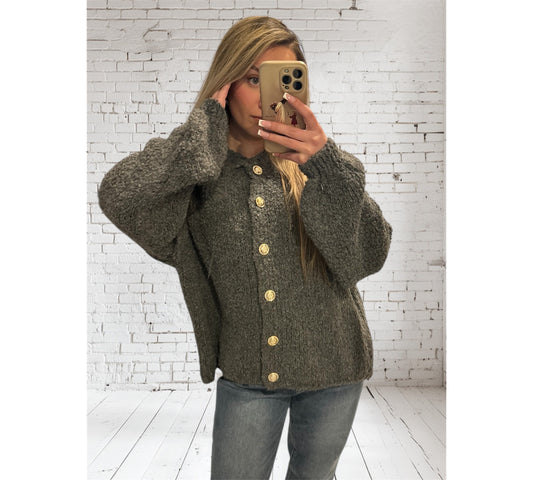 Boucle Strickjacke „Paula“