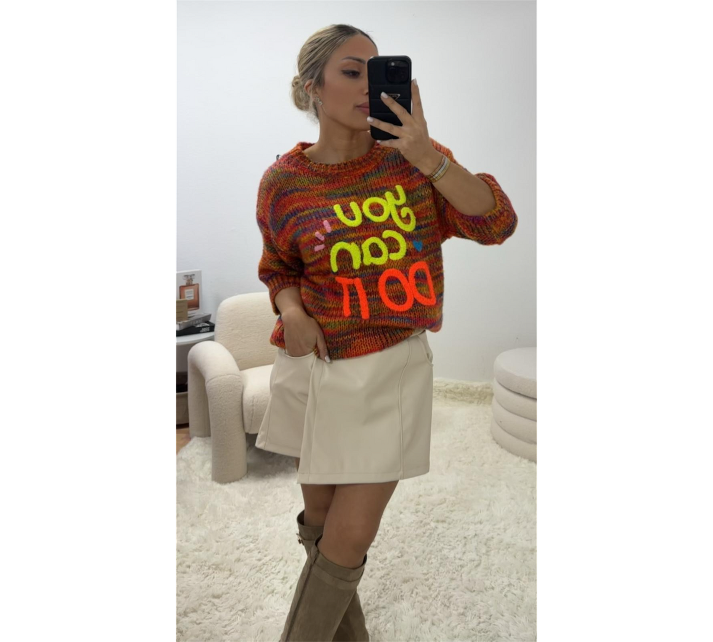 3/4 Pullover „You can do it“