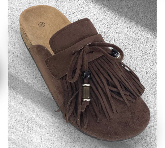 Schläppchen Fransen „Mila“